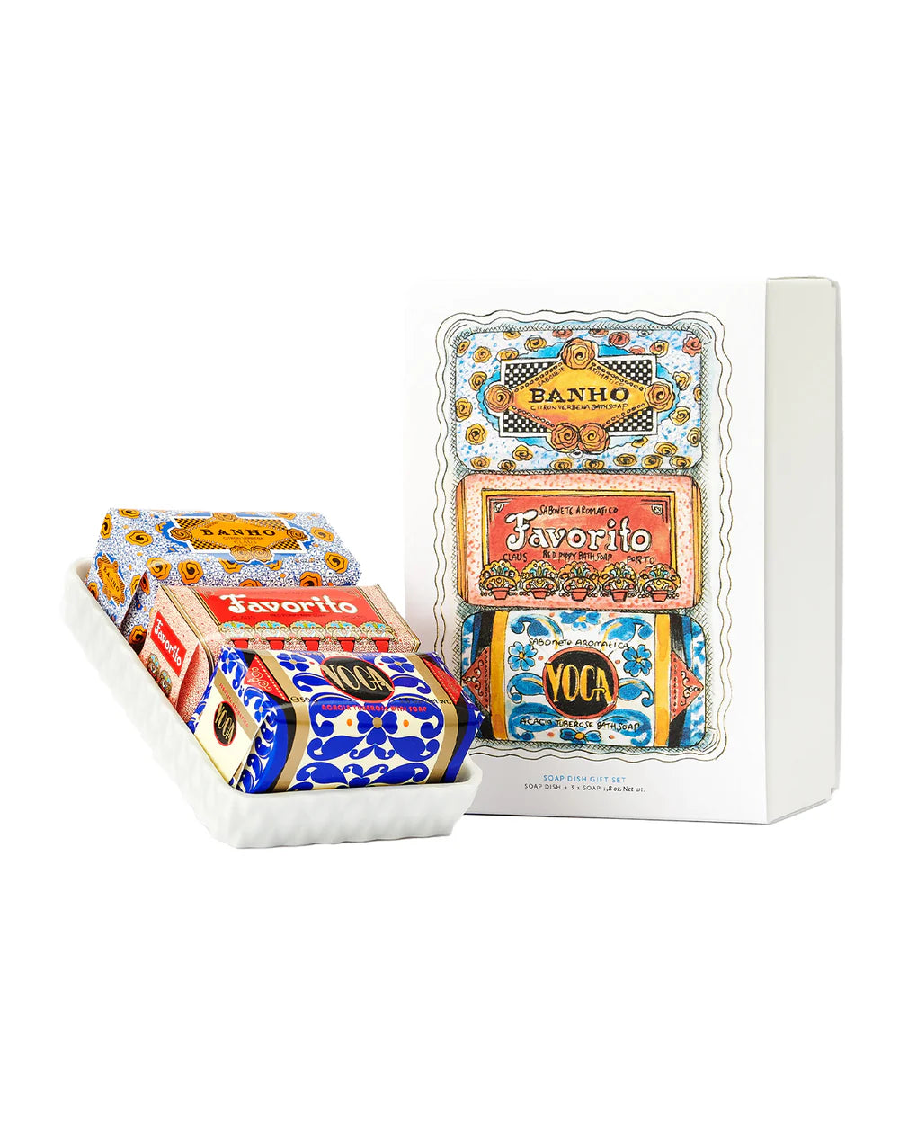 Gift Set Soap Dish - Saponi 3 x 50 gr